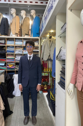 Mẫu Vest Nam Xanh Đen