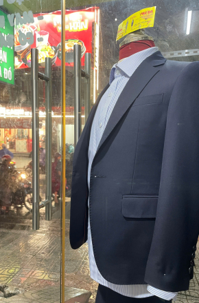 Mẫu vest Nam màu xanh tím than