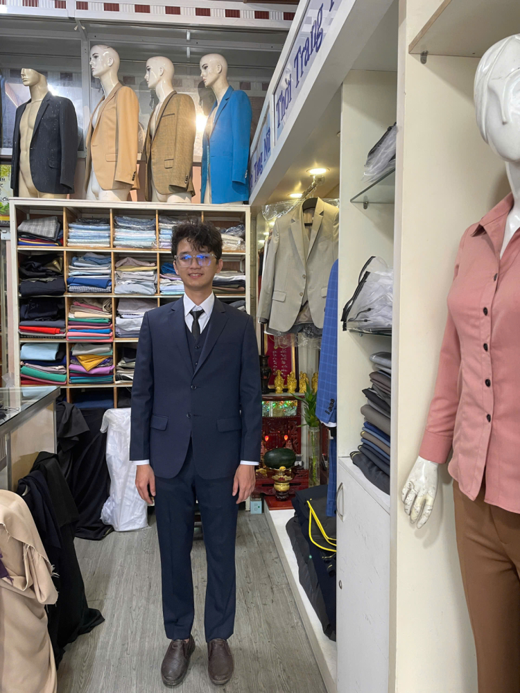 Mẫu Vest Nam Xanh Đen