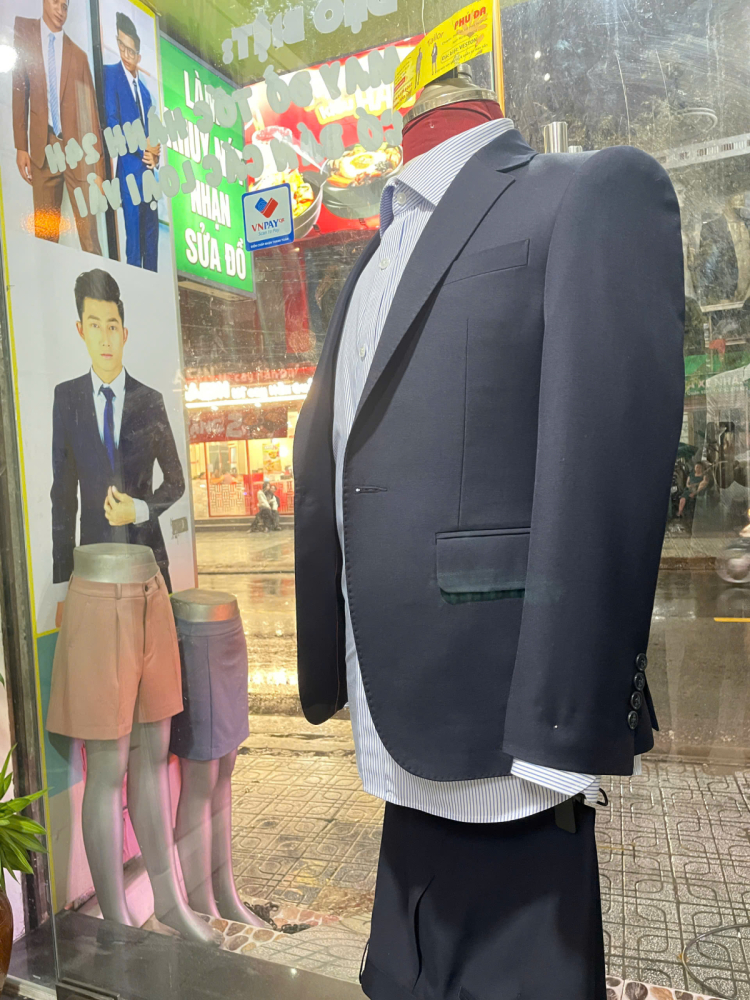Mẫu vest Nam màu xanh tím than