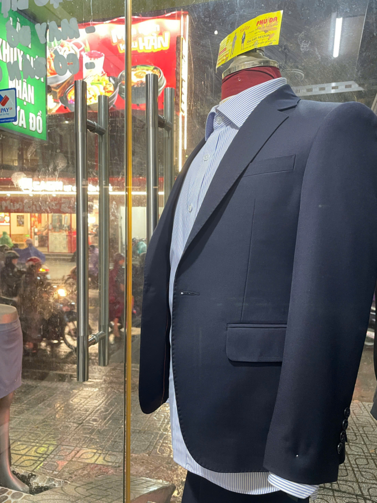 Mẫu vest Nam màu xanh tím than