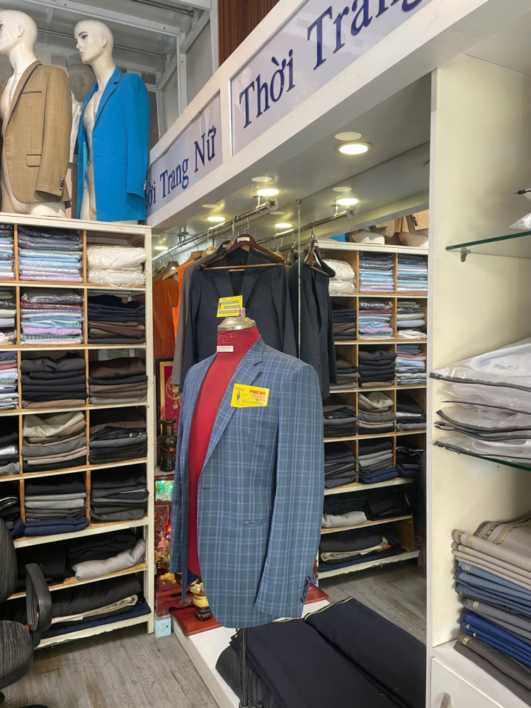 Mẫu vest nam Xanh dương trung tính