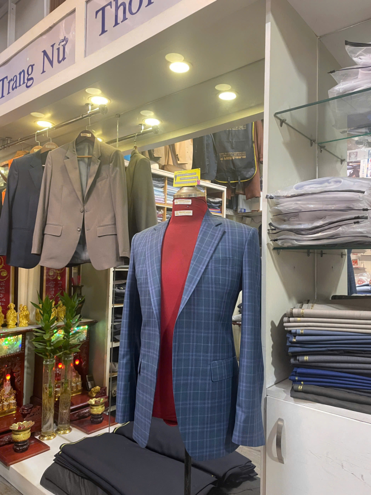 Mẫu vest nam Xanh dương trung tính